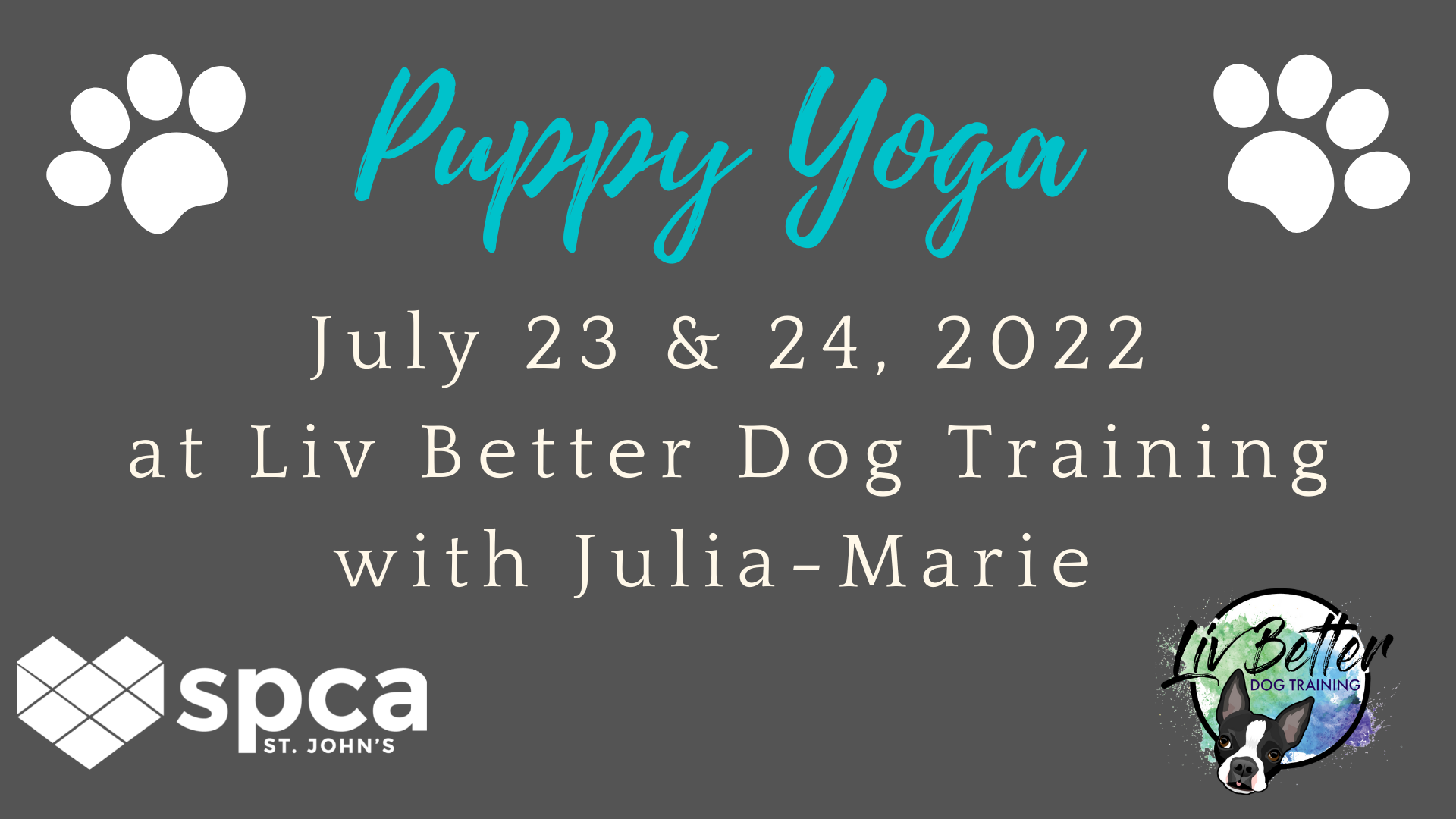 Puppy Yoga - July 23 & 24, 2022