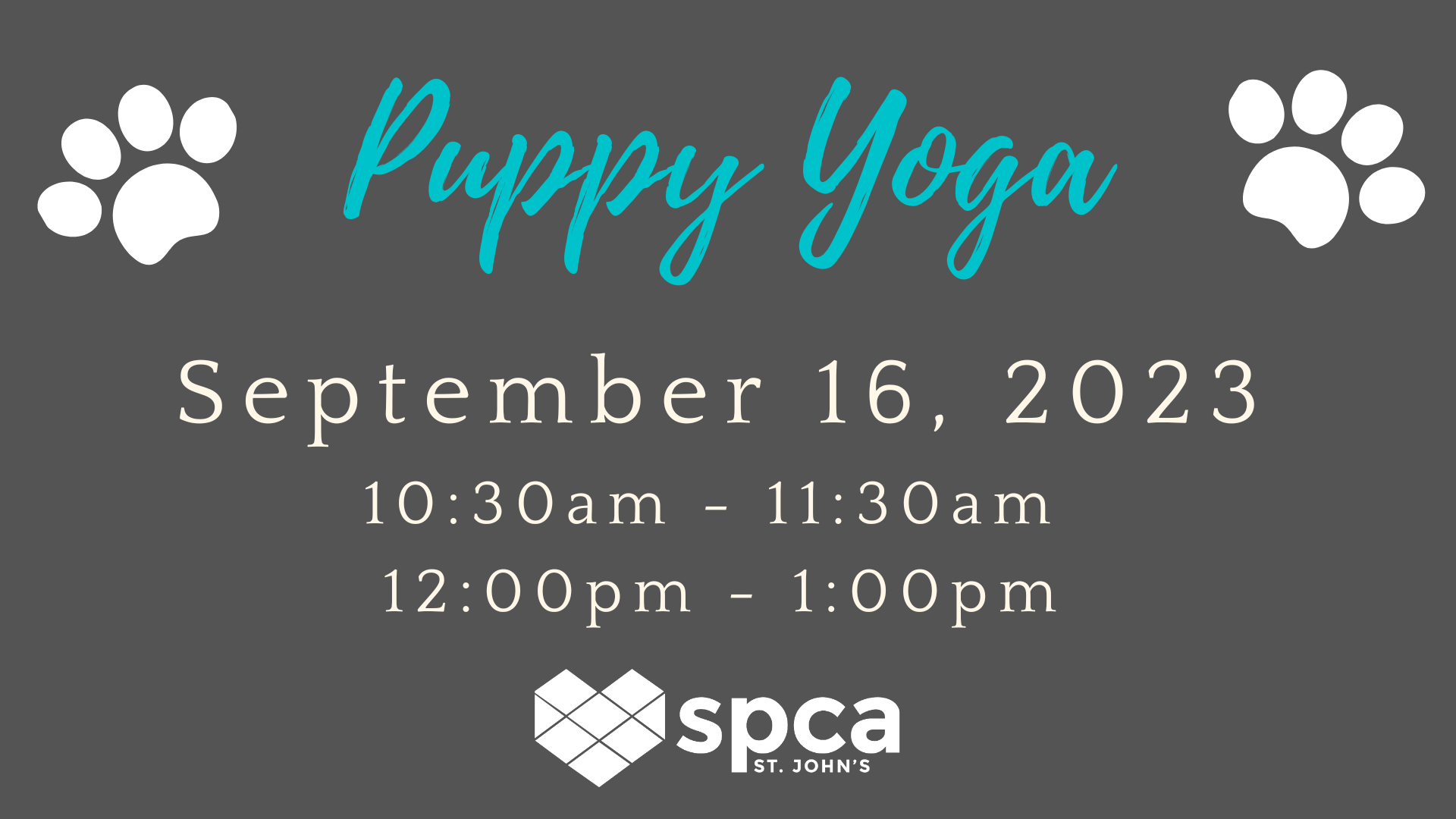 Puppy Yoga - Septemeber 16 2023